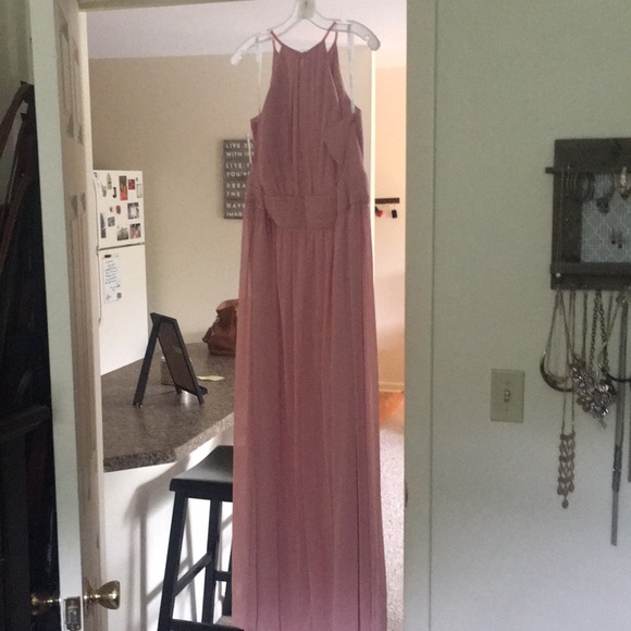 Long chiffon high neck dress | size 16 - Picture 4 of 4